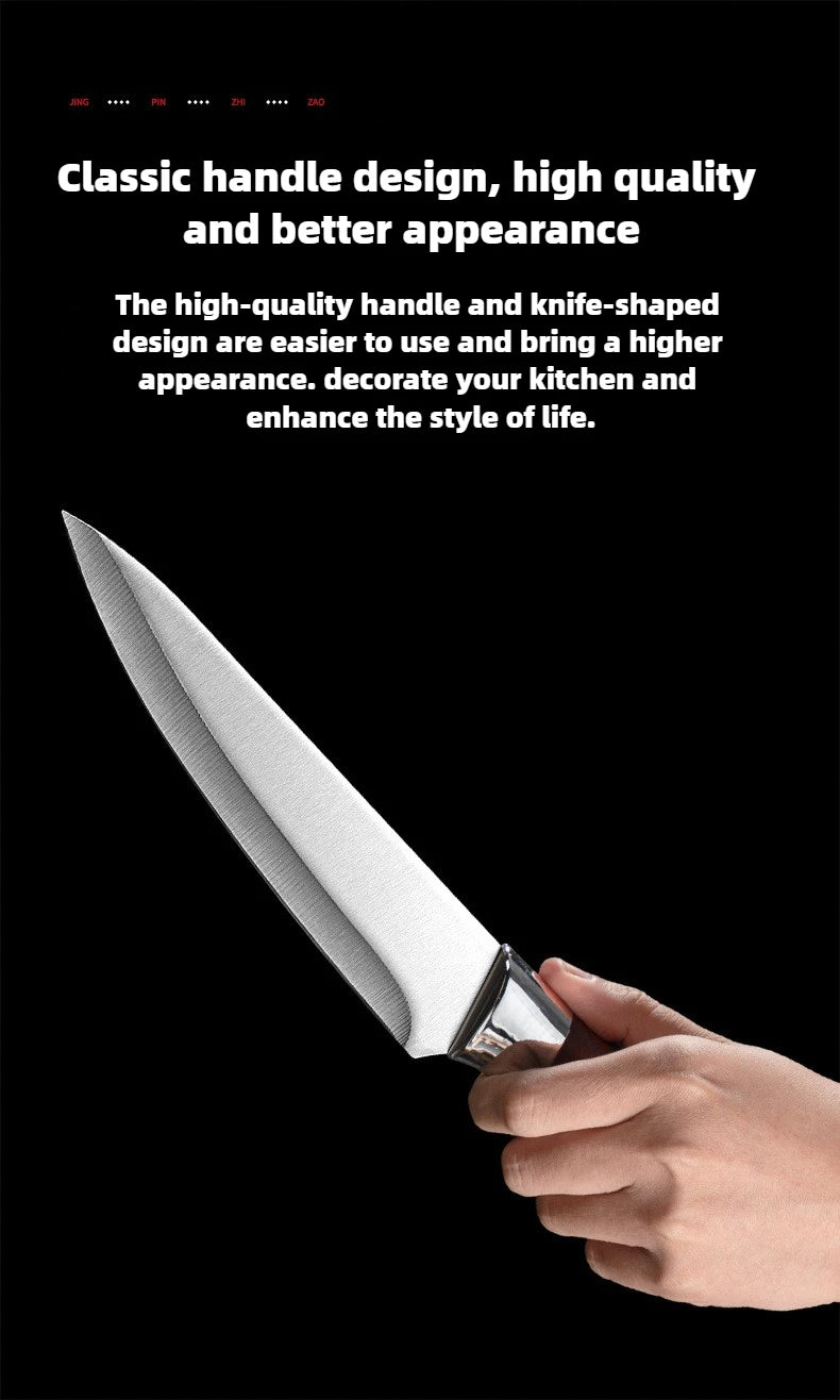 Stainless Steel Cow and Sheep Cutting Knife, Pig Specific Bone Cutting Knife, Pointed Knife, Meat Cutting Kitchen Knife.
