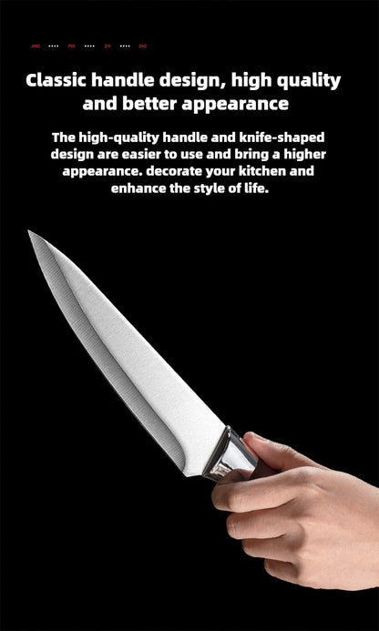 Stainless Steel Cow and Sheep Cutting Knife, Pig Specific Bone Cutting Knife, Pointed Knife, Meat Cutting Kitchen Knife.