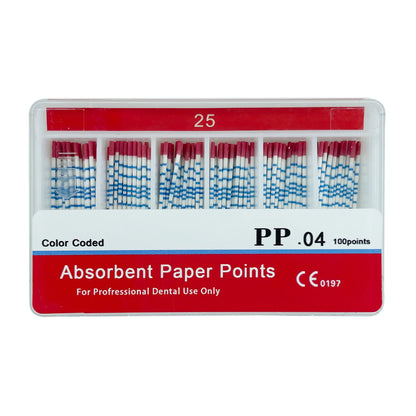 With Scale Dental Absorbent Paper Points Taper 04 15#-40# Dental Pure Cotton Fiber Paper Endodontics Treatment Consumables