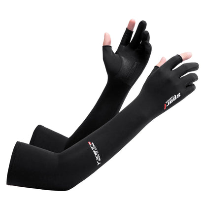 A Pair Outdoor Sports Cycling Summer Sunscreen Ice Feeling Long Gloves
