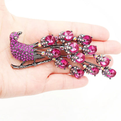 Baroque Luxury Peacock and Phoenix Design Brooches for Men and Women, Jewelry, Fashion Accessories, and Party Gifts
