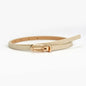 PU Leather Women Thin Belt Simple Solid Color Versatile Pin Buckle Thin Belt Dress Decoration Women Designer Belts NXD00