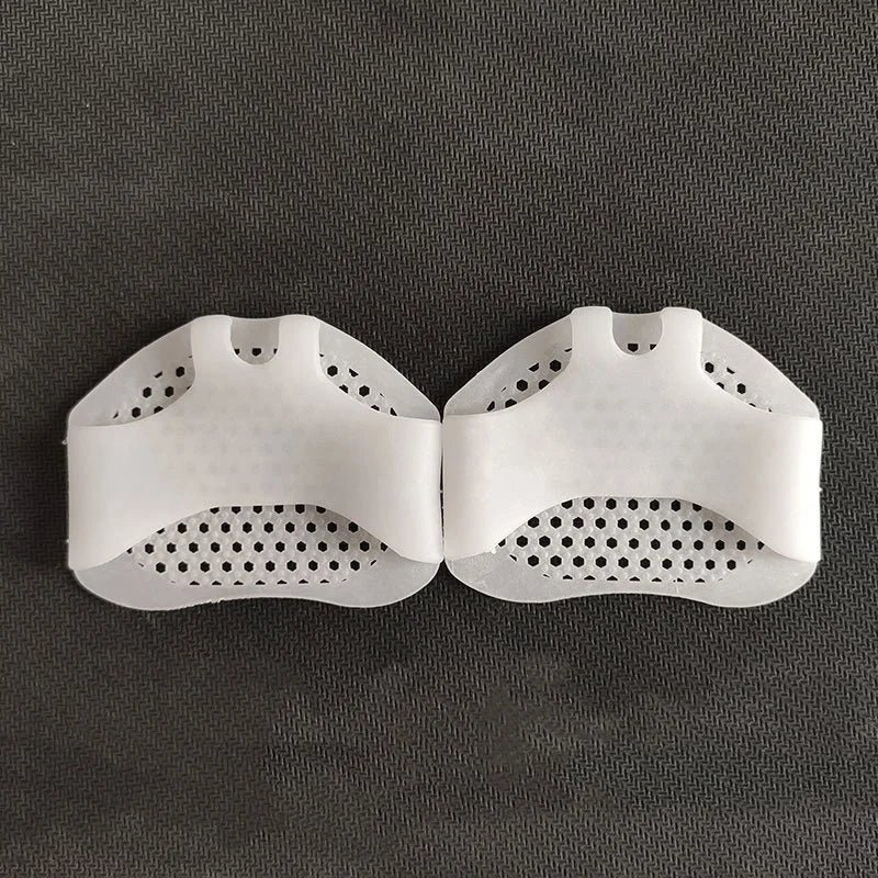 1 Pair Silicone Forefoot Pad Metatarsal Cushion Toe Separator Pain Relief Non-slip Pads Honeycomb Orthotics Foot Massage Insoles