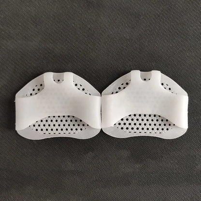 1 Pair Silicone Forefoot Pad Metatarsal Cushion Toe Separator Pain Relief Non-slip Pads Honeycomb Orthotics Foot Massage Insoles