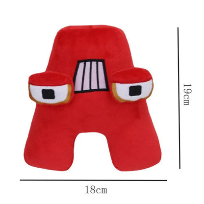T Alphabet Lore Plush Toys Anime Doll Kawaii 26 English Letters Stuffed Toys Kids Enlightenment Montessori Plush Toy Doll Gifts