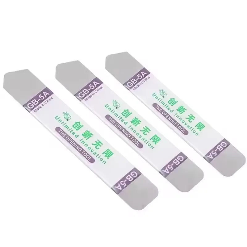 1-6PCS Stainless Steel Blade Soft Thin Pry Spudger Cell Phone Tablet Screen Battery Opening Tools for Samsung iPhone iPad Opener