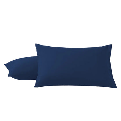 2Pcs Pack Microfiber Pillowcases Solid Color, Envelope Closure, Machine Washable, Woven Fabric, for Bedroom, Living Room