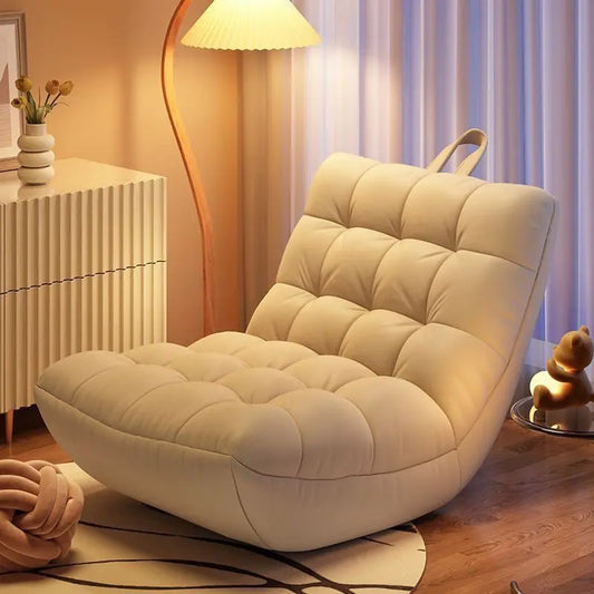 Modern Lazy Sofa Single Sofa Chair Convertible Leisure Bed Small House Living Room Balcony Comfortable Couch Seat Adult Chair