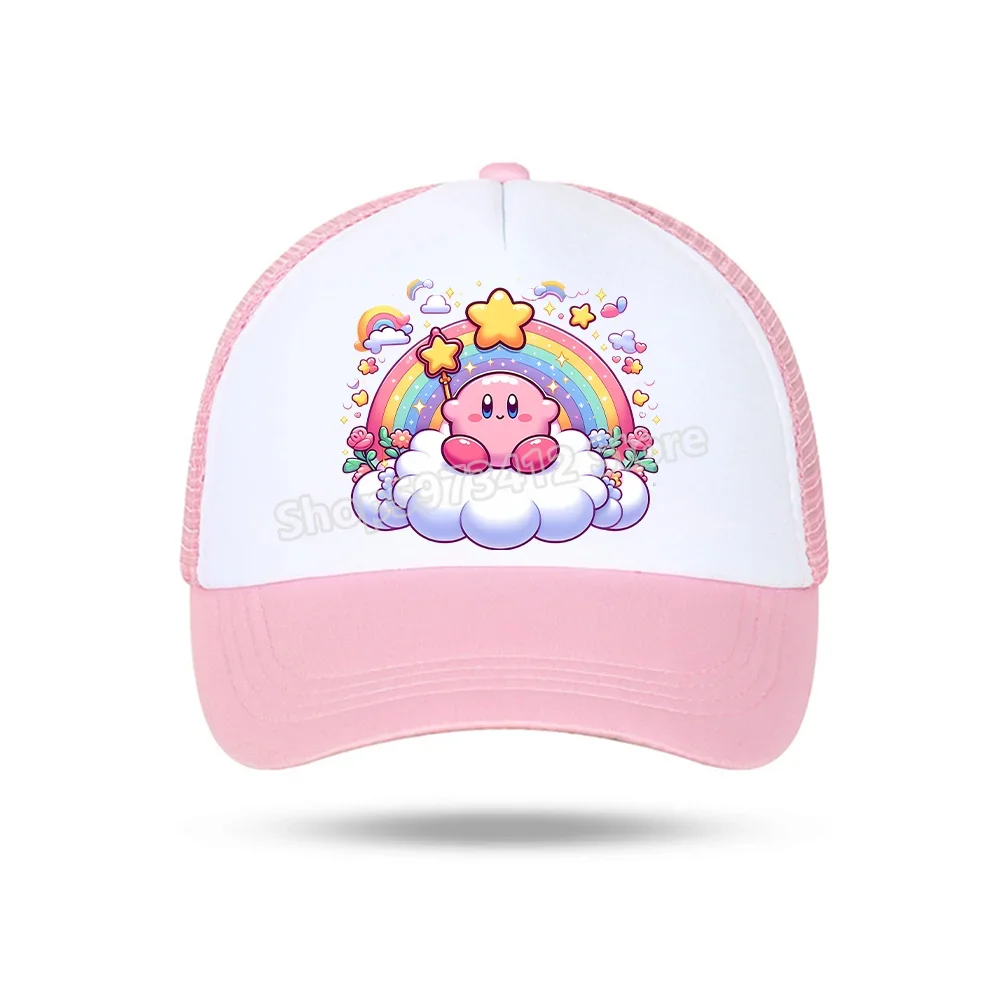 Star Kirbys Children Baseball Hat Cartoon Casuals Bonnet Outdoor Sports Sun Cap Peaked Caps Unisex Men Baby Kids Birthday Gifts