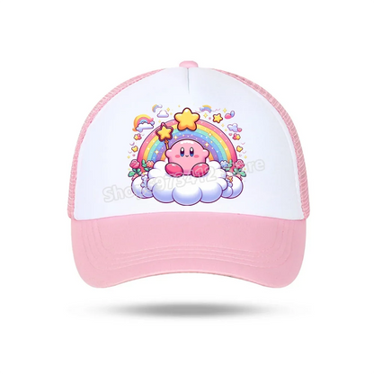 Star Kirbys Children Baseball Hat Cartoon Casuals Bonnet Outdoor Sports Sun Cap Peaked Caps Unisex Men Baby Kids Birthday Gifts