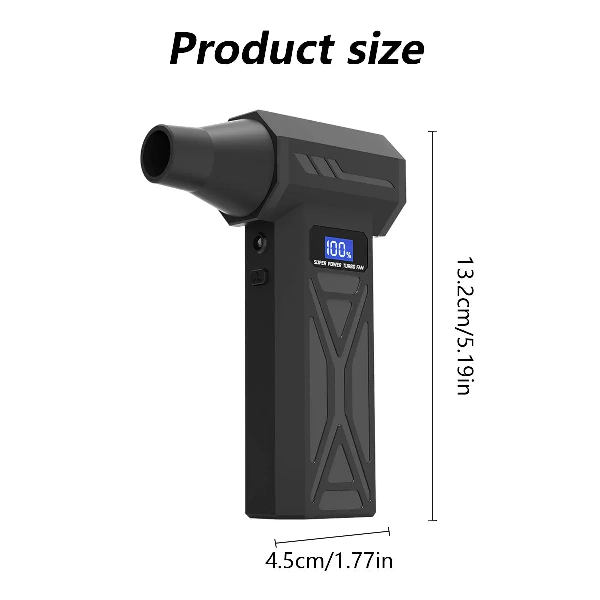 Type-C X6 Violent Fan Powerful Vacuum Dust Cleaner 140000RPM Strong Wind Fast Charging Brushless Turbo Blower Jet for Cleaning
