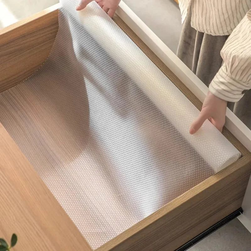 Drawer Liner Moisture Proof Cabinet Mat Waterproof Oil-proof Sticker Kitchen Cupboard Wardrobe Countertop Anti-mold Anti-dirt
