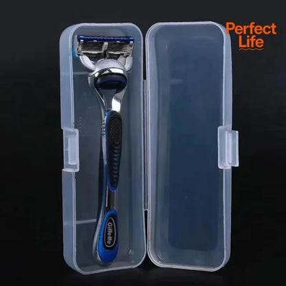 1Pc Stylish and Durable Shaving Storage Box for Men's Razors, Easy to Carry and Keep Clean and Keeps Your Shaver Well Organized