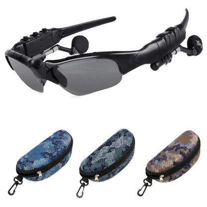 Stereo Earphones Wireless Headset with Mic Polarized Glasses Sunglasses for Driving Cycling Sports Noise Reduction Headphones