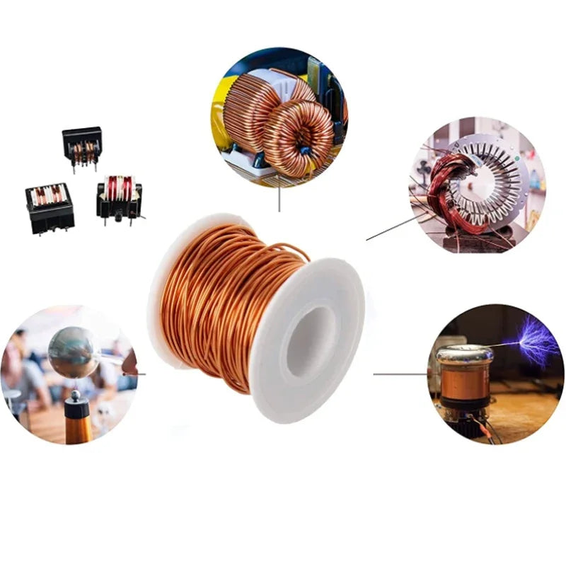 1-3 rolki emaliowanego drutu miedzianego 0,06 mm -1,2 mm Drut miedziany Kabel drut magnetyczny Emaliowany drut miedziany Drut do uzwojeń Drut miedziany do cewek