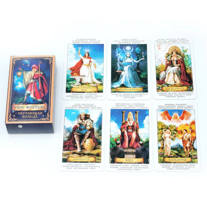 ТАРО ФЭНТЕЗИ Russian Version Tarot Cards with Guide Book Divination & Fortune Telling Card Game