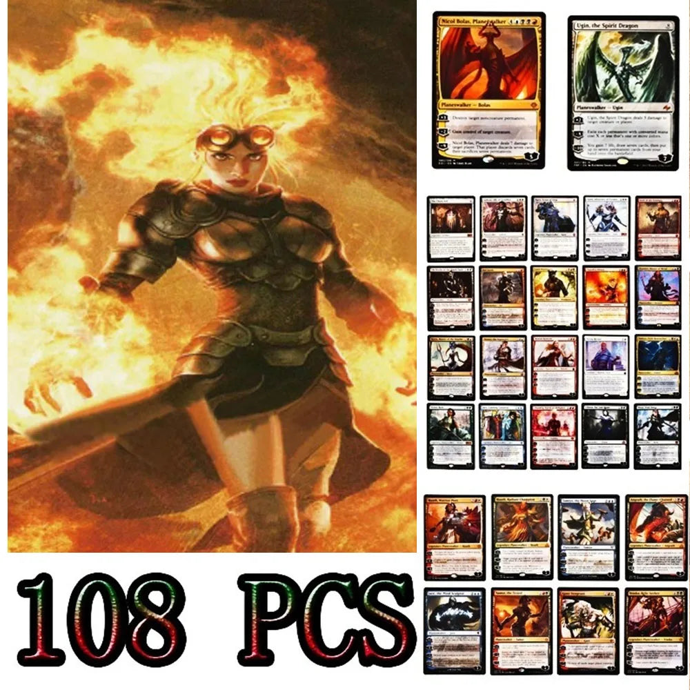 108 Pcs Black Core Cards P9 Dual Land Fetch Land Shock Lands  Proxy Cards