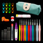 Silicone World 45/37PCS Crochet Set DIY Hand Held Knitting Tools Woolen Weaving Tool Kits With Storage Bag Hook Needle Set