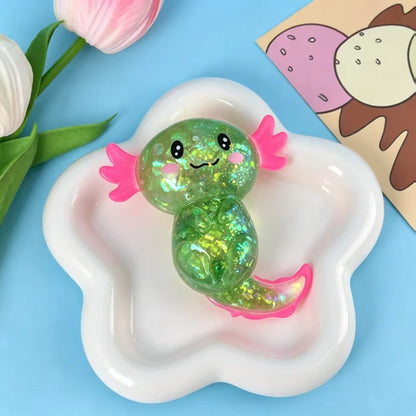 Colorful Salamander Maltose Fidgets Toys Squishy Malt Sugar Stretchy Axolotl Fun Squeeze Birthday Supplies Anti-Anxiety Gift   4