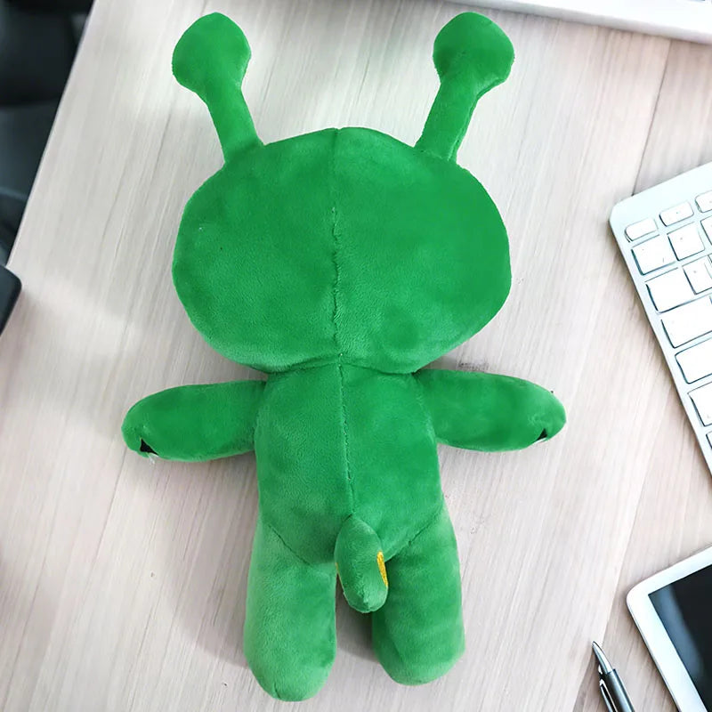 15/35CM Green Alien Kawaii Plush Toys Cute Soft Stuffed Pillow Doll Cartoon Anime Dolls for Kid Birthday Christmas Gift