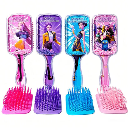 Anime Air Cushion Comb Cartoon Peripheral Massage Comb for Kpop Demon Hunters Household Fashion Girl Student Combs Fan Club Gift