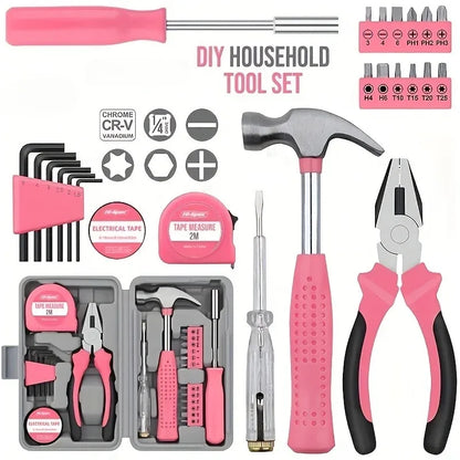 Best-selling manual hardware household tools set - multi-functional and easy-to-use complete set of daily household tools box