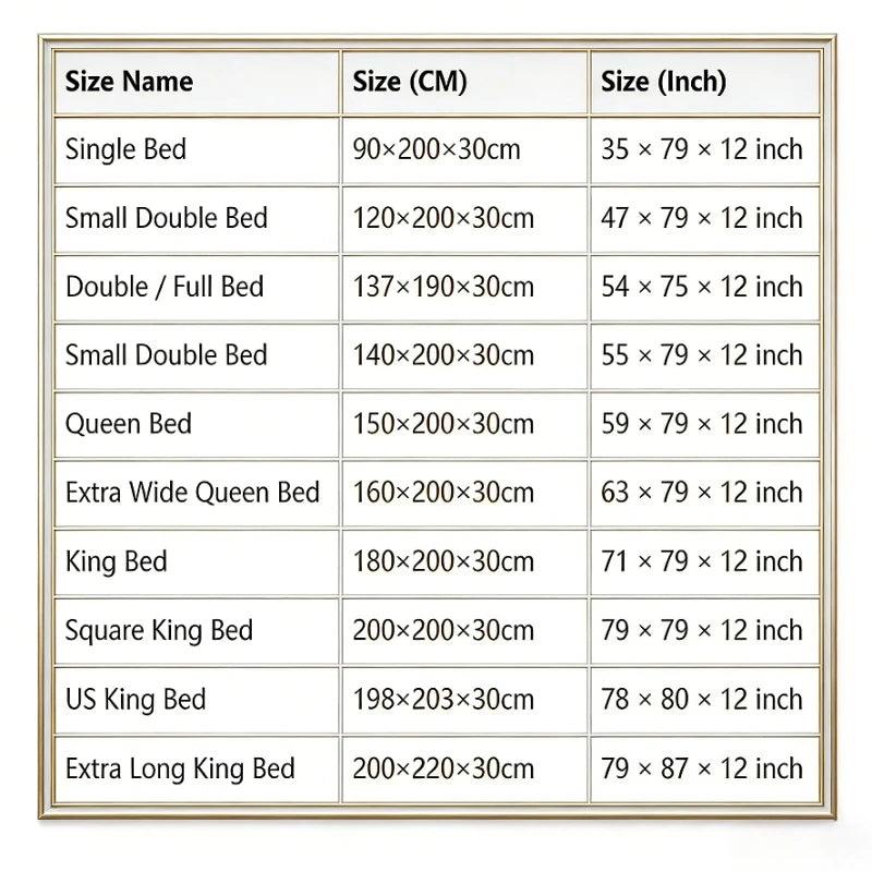 Ultrasonic Quilted Waterproof Antibacterial Mattress Protector Breathable Ultra Soft Noise Free 30CM Deep Pocket Fitted Sheet