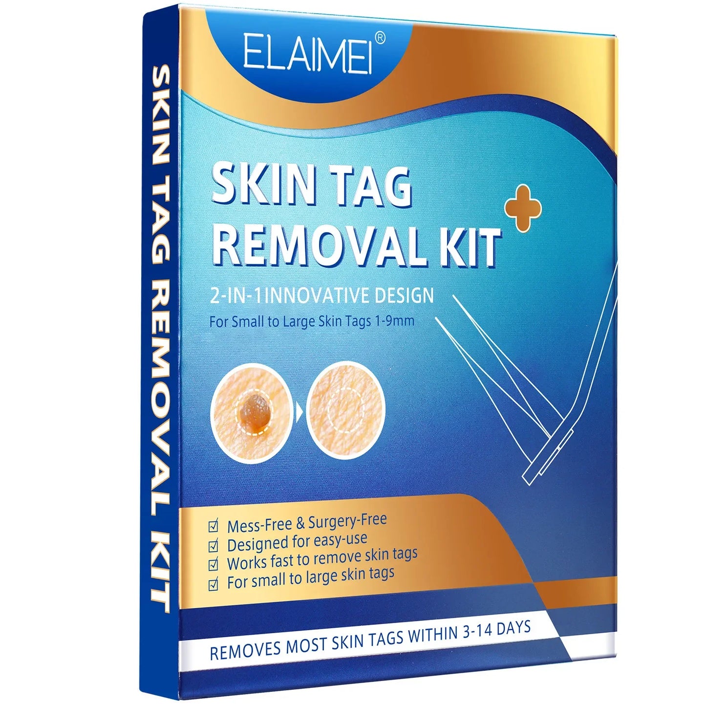 2-IN-1 Innovative Skin Tag Remover Kit Micro Skin Tag Removal Device Adult Mole Stain Wart Remover Face Care Beauty Tools