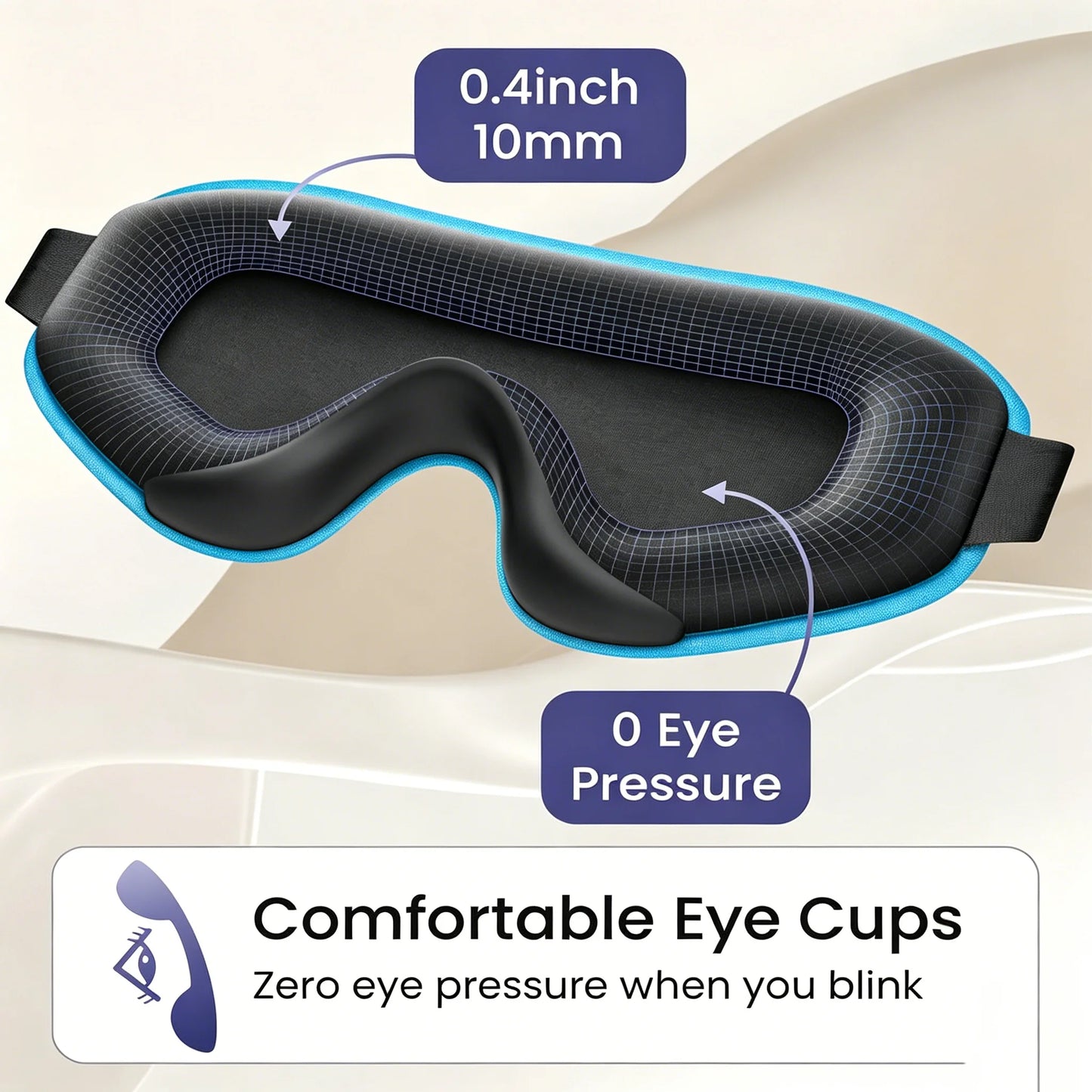 Eye Mask for Sleep Eye Sleeping Masks for Women and Men 3D Weighted Eye Cover Sleeping Mask Blackout Blindfold of Eyemask