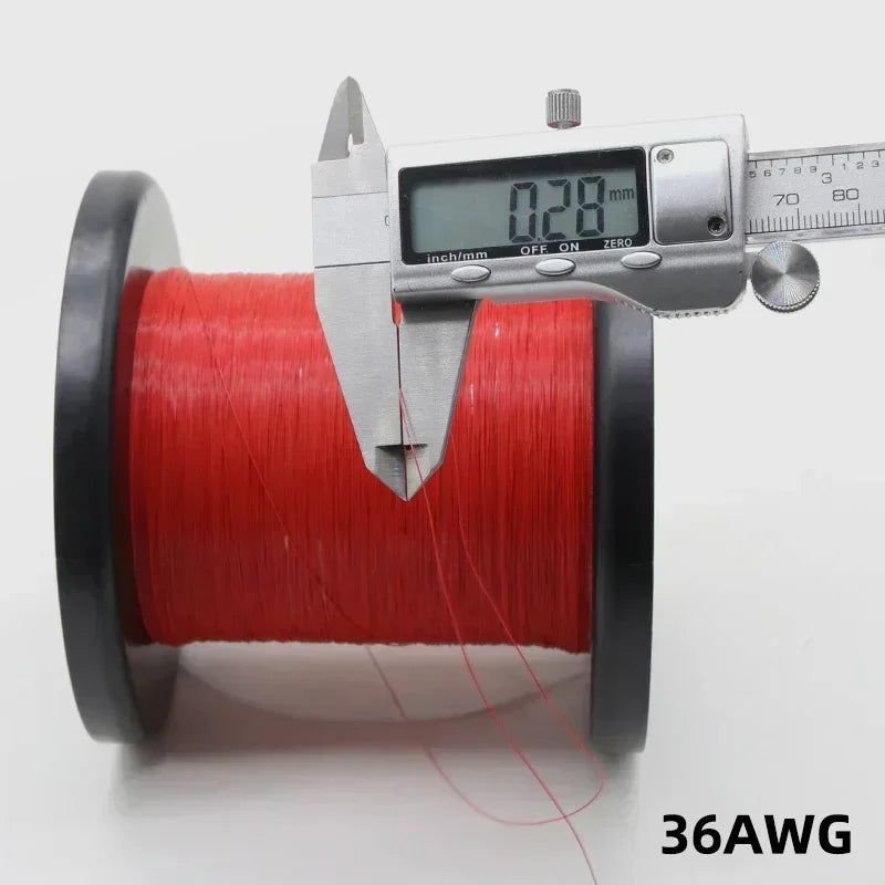 32AWG UL10064 PTFE Wires 5/10/20/30/40/50/100/200/500m Ultra Fine Micro Litz FEP Insulation Tinned Copper Wire for Soldering