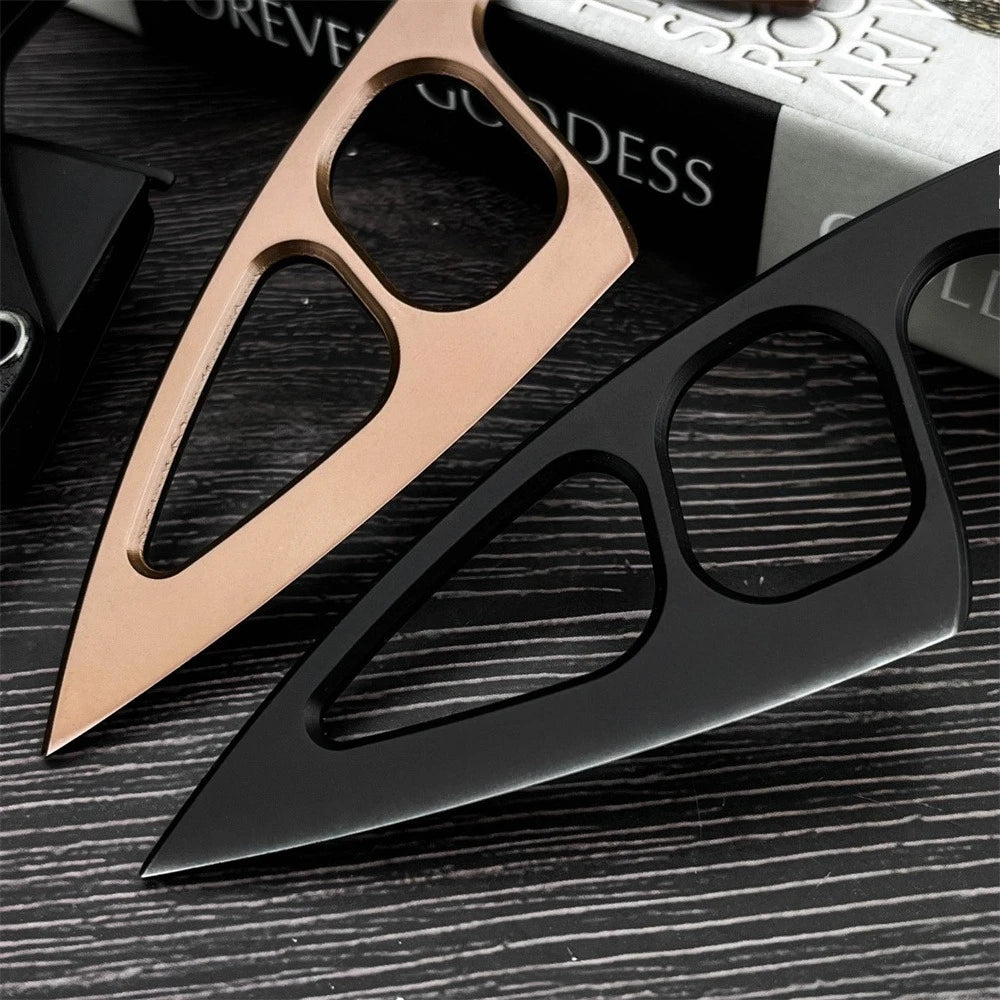 2.4 Inch Lightweight Outdoor Fixed Blade Knife with Sheath, Portable Daily Fruit Peeling Knife Box Opening Multi Tool