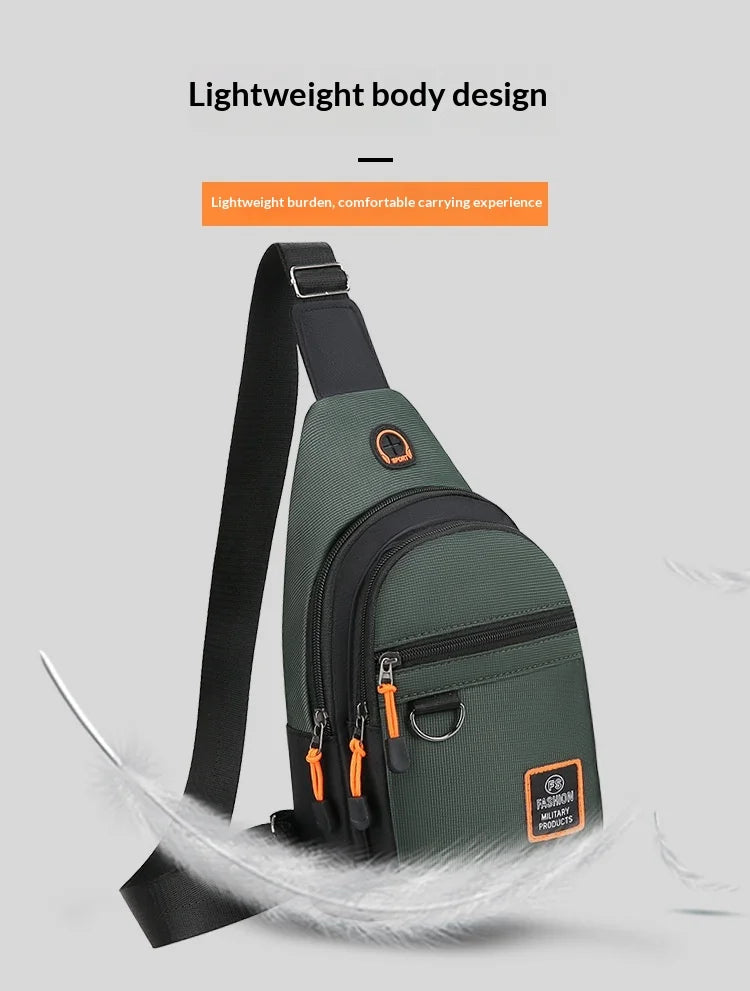 Chest Bags Men's Backpack Multiple Pockets Shoulder Crossbody Bag Large Capacity Outdoor Sports Hiking Bag Carteira Masculino