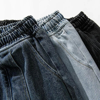 Baggy Cargo Jeans Trousers New Retro Loose Denim Harem Pants High Street Straight Loose Wide Leg Jeans Cowboy Lantern Pants