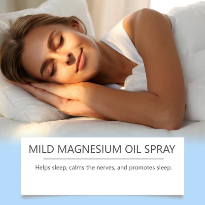 Organic Magnesium Oil Spray Promotes Calmness Better Sleep And Relaxation Helps With Deep Sleep Muscle Body Anxiety Ease Spray