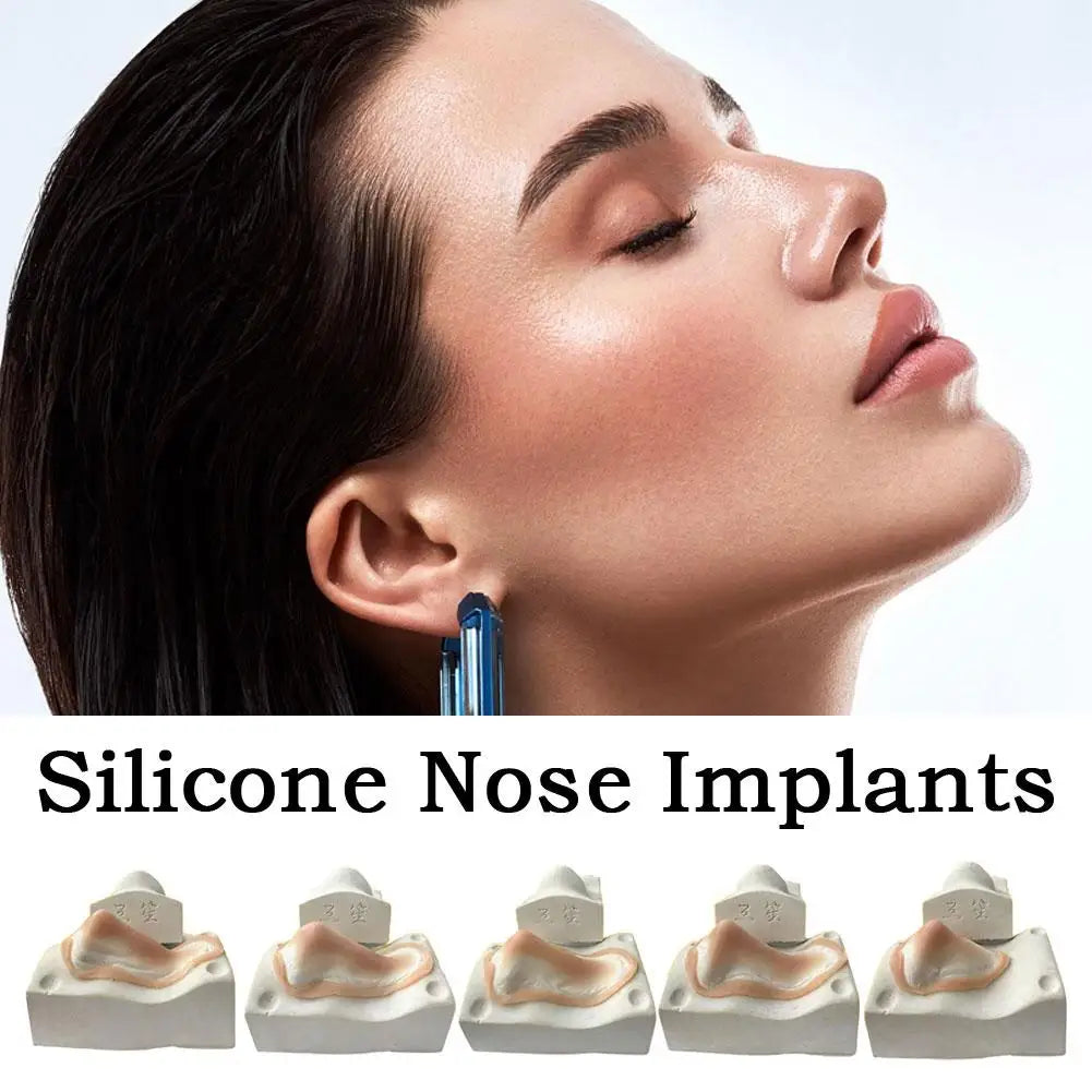 Realistic Silicone Prosthetic Nose & Chin Reusable Hypoallergenic Special Effects Makeup for Cosplay Photography