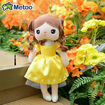 Original 38cm Metoo Angela Dolls Pink Sweet Fairy Tale Princess Cute Toy Beautiful Skirt Dolls Birthday Holiday Gifts For Kids