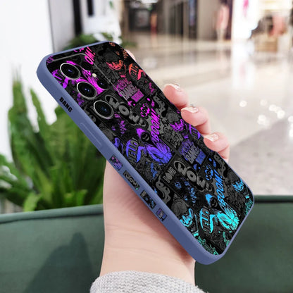 Blackface Clown Phone Case For Samsung Galaxy S25 S24 S23 S22 S21 S20 S10 S10E Ultra Plus FE Note 20 Ultra Plus Cover
