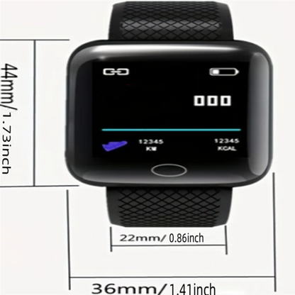 D13 Smart Watch Men Women 116 Plus Sports Mode Running Track Fitness Smart Band Message Reminder Smart Bracelet For Android IOS