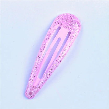 20Pcs/Lot Fashion Girls Hair Accessories Water Drip Oil BB Hair Clip Gold Powder Hairpin Glitter Barrettes Children Headdress