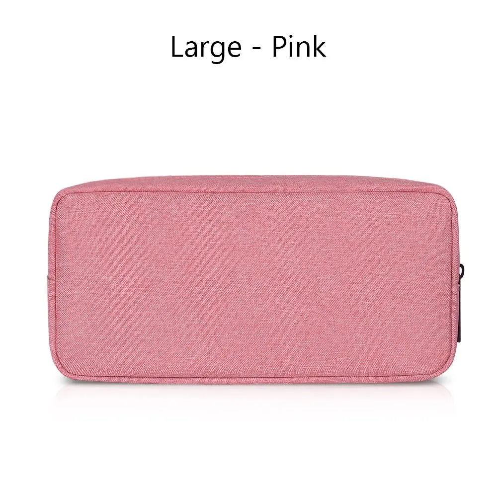 Digital Accessories Storage Bag Portable USB Cable Earphone Organizer Makeup Cover Travel Gadget Devices Pouch