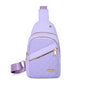 Leisure Quilted Crossbody Bag for Women Chest Bag with Earphone Hole Outdoor Hiking Sling Bag Suitable for Daily Use, Travel