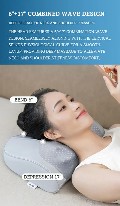 Haier Cervical Neck Massager Pillow Back Muscle Massagers Machine 3D Stereo Electric Massage Device Relax Tool