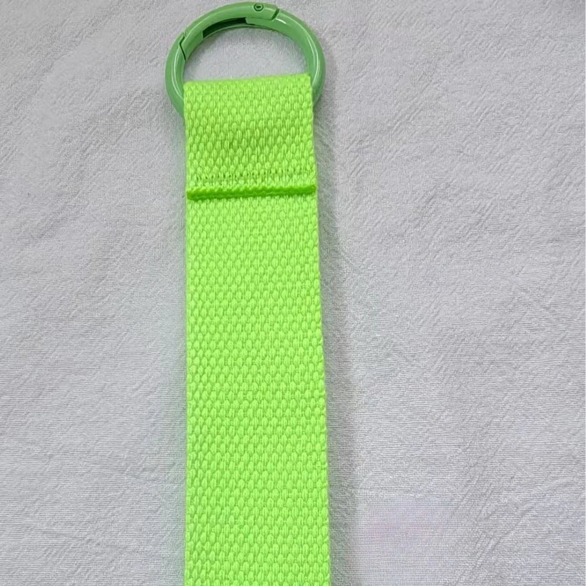 Custom LOGO Keychain Blank Canvas Strap Lanyard Backpack Floating Weave Pendant Personalize  Print Name Webbing Wholesale