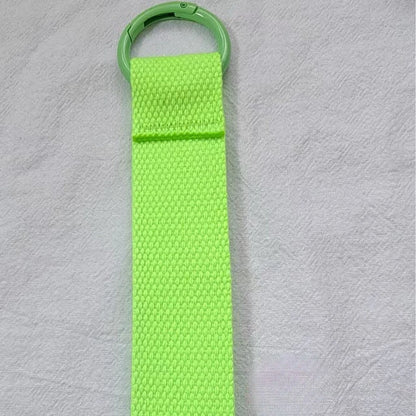 Custom LOGO Keychain Blank Canvas Strap Lanyard Backpack Floating Weave Pendant Personalize  Print Name Webbing Wholesale