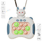 Electronic Pop Light Up Game Handle Toys for Children Adults Fidget Anti Stress Relief Toys Chases Light Game Console Xmas Gifts