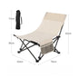 Outdoor Folding Lounge Chair Portable Office Chair Stool Adjustable Camping Fishing Leisure Chair Lunch Break Back Moon Chair