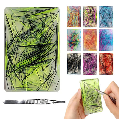 Skin Picking Fidget Toy Silicone Picky Pad Tweezer ADHD Autism Stress Relief Hair Pulling Trichotillomania Peeling Strip