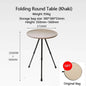 Telescopic Folding Round Table Outdoor Three-legged Dining Table Portable Aluminum Alloy Coffee Table Hike Picnic Liftable Table