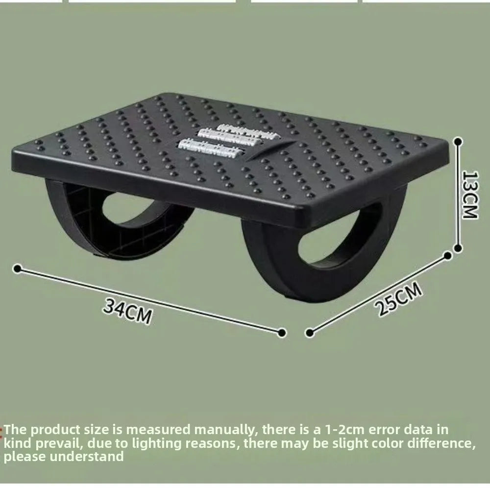 Portability with Massage Rollers Foot Rest 180 Degree Swing Ergonomic Foot Stool Office Foot Rest Under Desk
