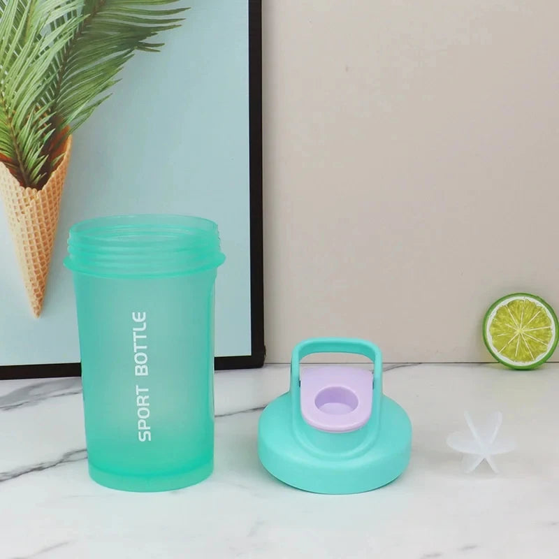 300ml Portable Protein Shaker Bottle, Leak Proof Water Bottle for Gym Outdoor Fitness Training, Sport Mixing Cup